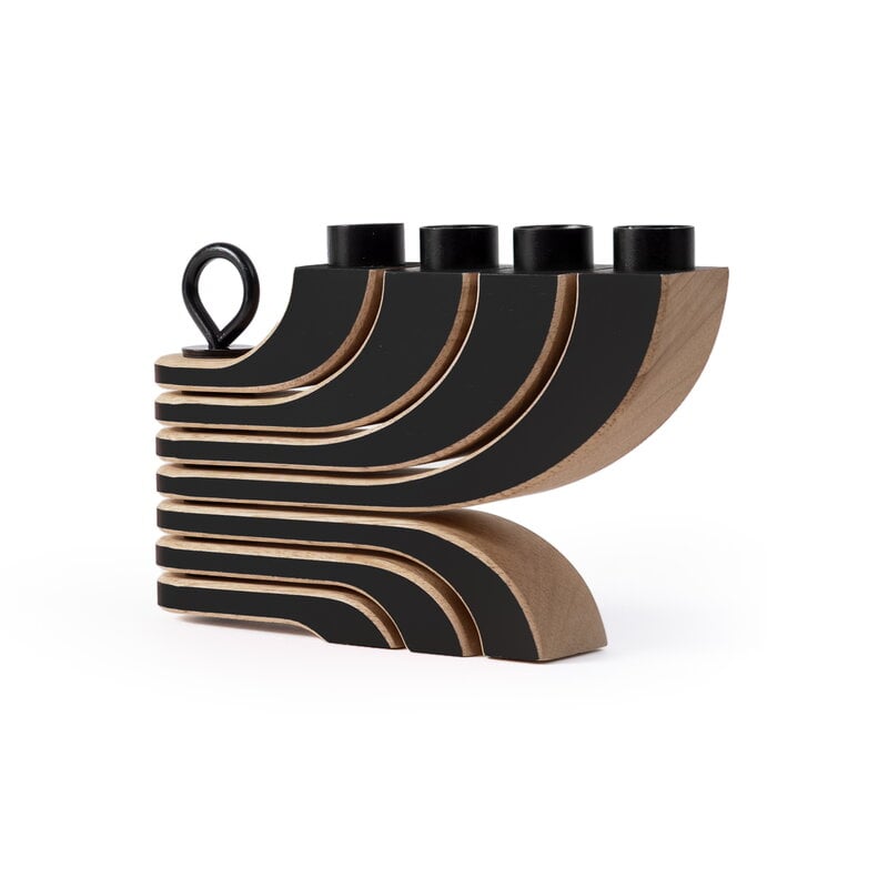 Design House Stockholm Nordic Light candlestick, 4-arms, black, extra image