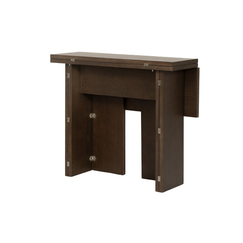 Design House Stockholm Flip table, XS, dark oak, view 4