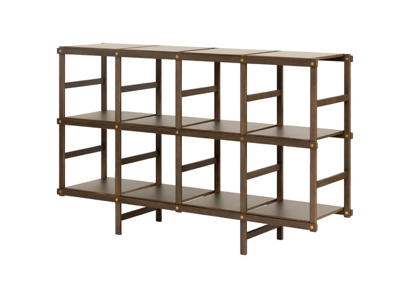 Design House Stockholm Frame hylly, tumma tammi, näkymä 3