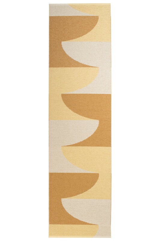 Pappelina Hill Teppich, 70 x 270 cm, Ocker - Hellgelb - Creme, extrabild