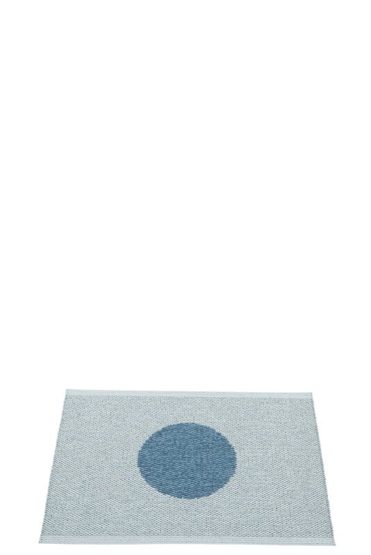 Pappelina Vera Pop Teppich, 70 x 50 cm, river blue - blue fog, extrabild