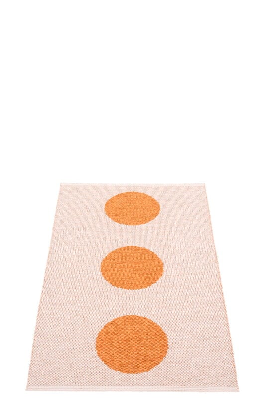 Pappelina Teppich Vera Pop, 70 x 120 cm, hellorange - perlmuttrosa, extrabild