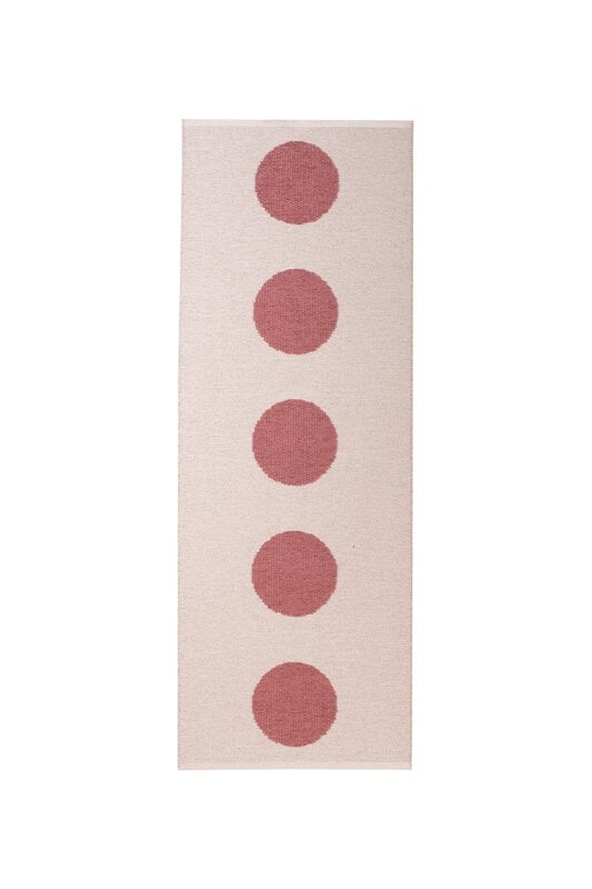 Pappelina Vera Pop Teppich, 70 x 200 cm, Blush - perlmuttrosa, extrabild