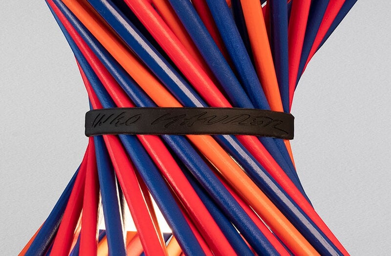 Ingo Maurer Pic-a-stic pendant, blue - orange - red, extra image