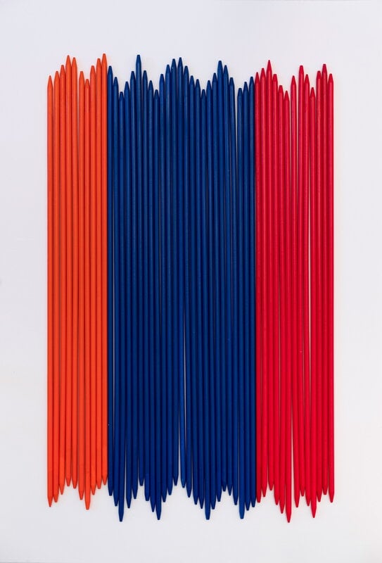 Ingo Maurer Pic-a-stic pendant, blue - orange - red, extra image