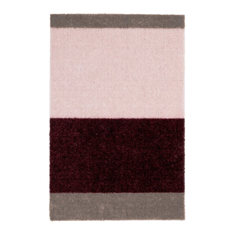 Tica Copenhagen Stripes horizontal rug, 40 x 60 cm, sand - bordeaux - rose, extra image