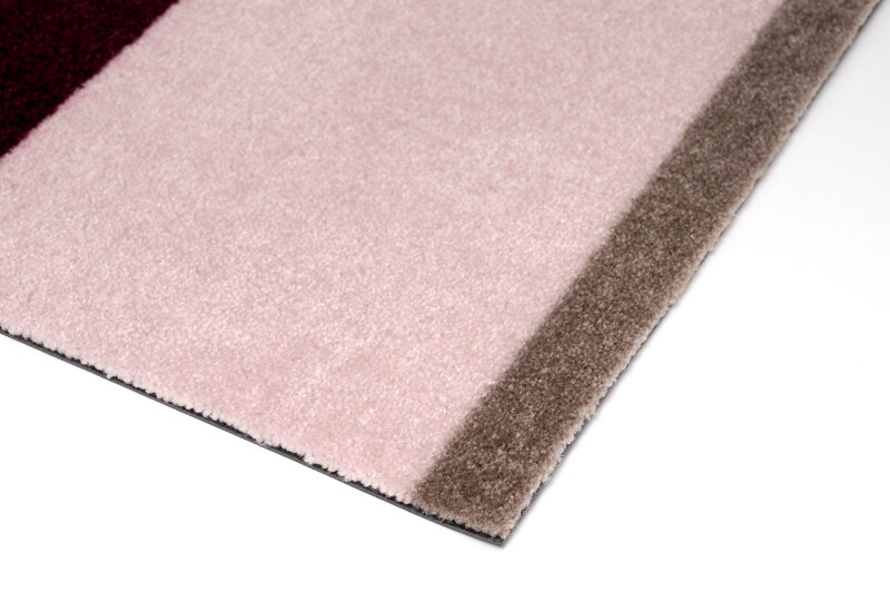 Tica Copenhagen Stripes horizontal rug, 40 x 60 cm, sand - bordeaux - rose, extra image