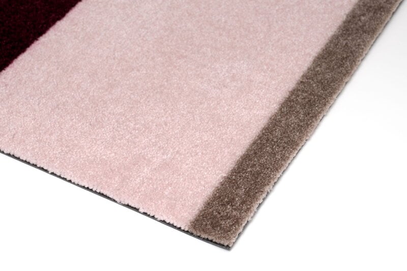 Tica Copenhagen Tapis Stripes horizontal, 60 x 90 cm, sable - bordeaux - rose, image extra