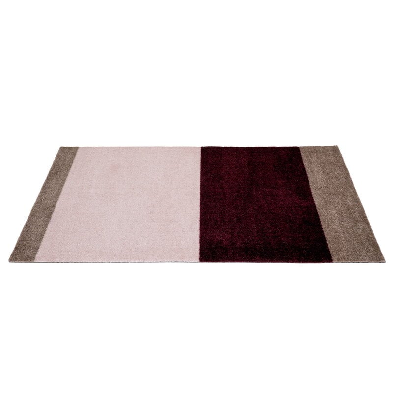Tica Copenhagen Tapis Stripes horizontal, 67 x 120 cm, sable - bordeaux - rose, image extra