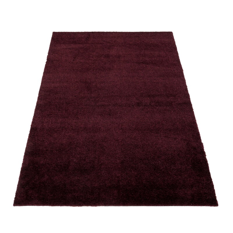 Tica Copenhagen Uni Farbteppich, 67 x 120 cm, bordeaux, extrabild