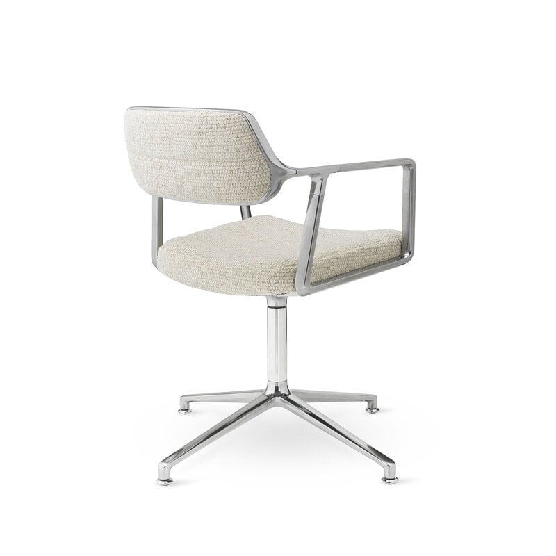 Vipp 453 Swivel tuoli, kiill. runko - Wavy luonnonvalk.-vaal.harmaa, jalkatallat, näkymä 3