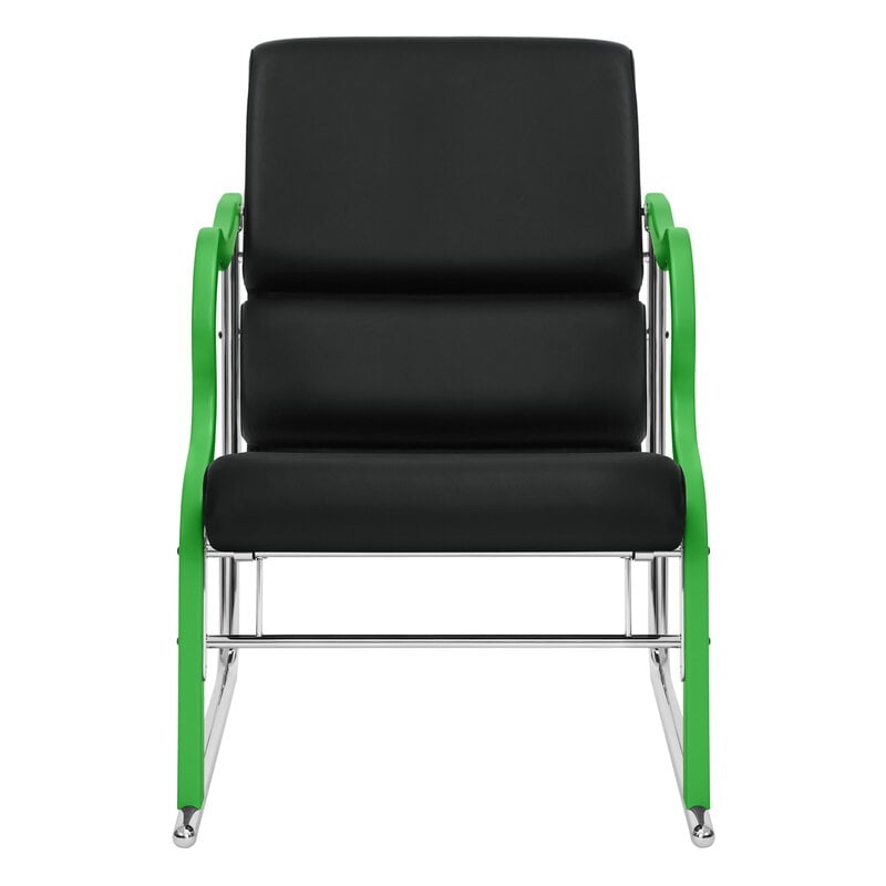 Hem Fauteuil Experiment 501, vert - cuir noir, image extra