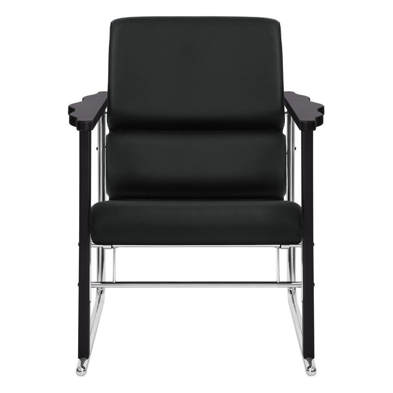 Hem Experiment Sessel 502, schwarz - schwarzes Leder, extrabild