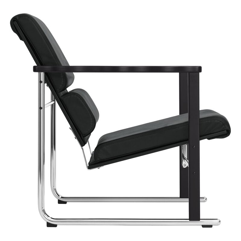 Hem Experiment Sessel 502, schwarz - schwarzes Leder, extrabild