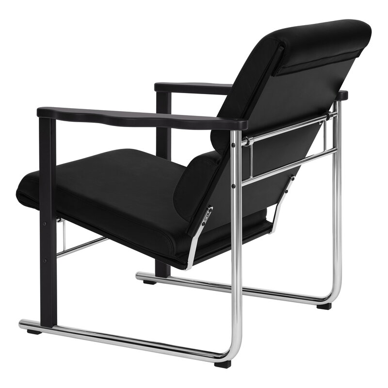 Hem Experiment Sessel 502, schwarz - schwarzes Leder, extrabild