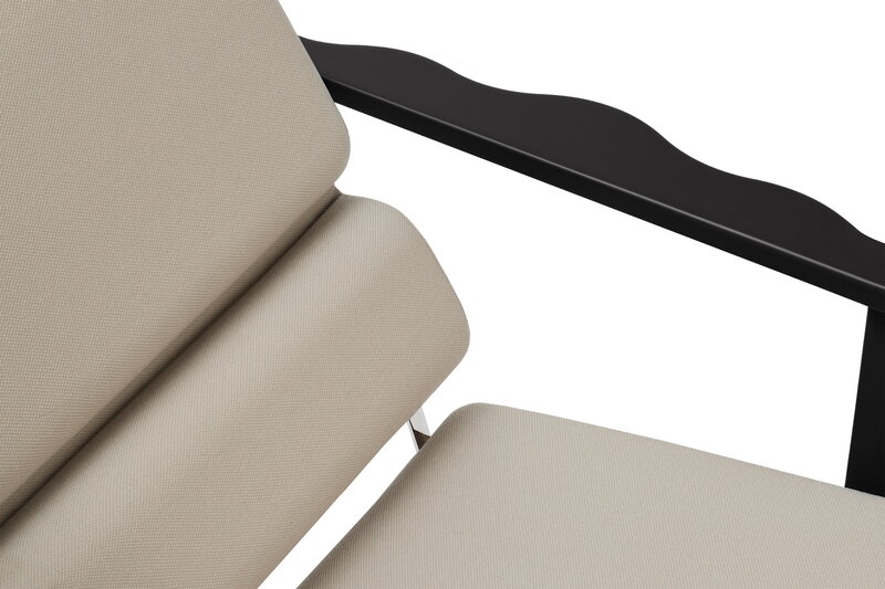 Hem Fauteuil Experiment 502, noir - beige clair, image extra