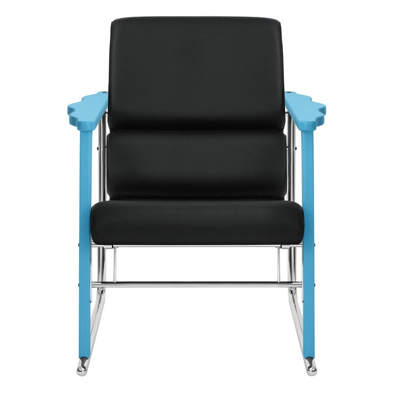 Hem Experiment lounge chair 502, blue - black leather | Finnish