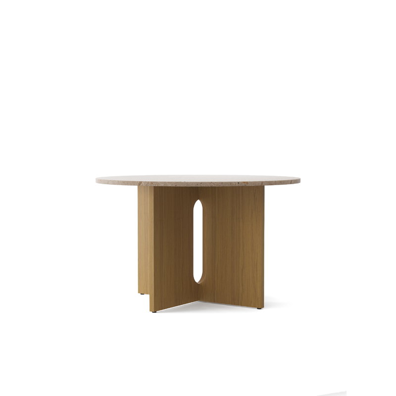 Menu Androgyne Dining Table 120 Cm Oak Kunis Breccia Stone