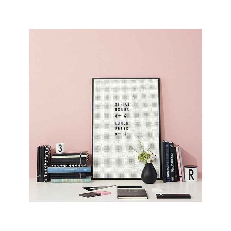 Design Letters Message board A2, grey Finnish Design Shop