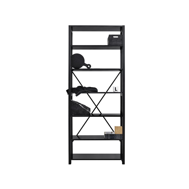 Lundia Open shelf, high, black Finnish Design Shop