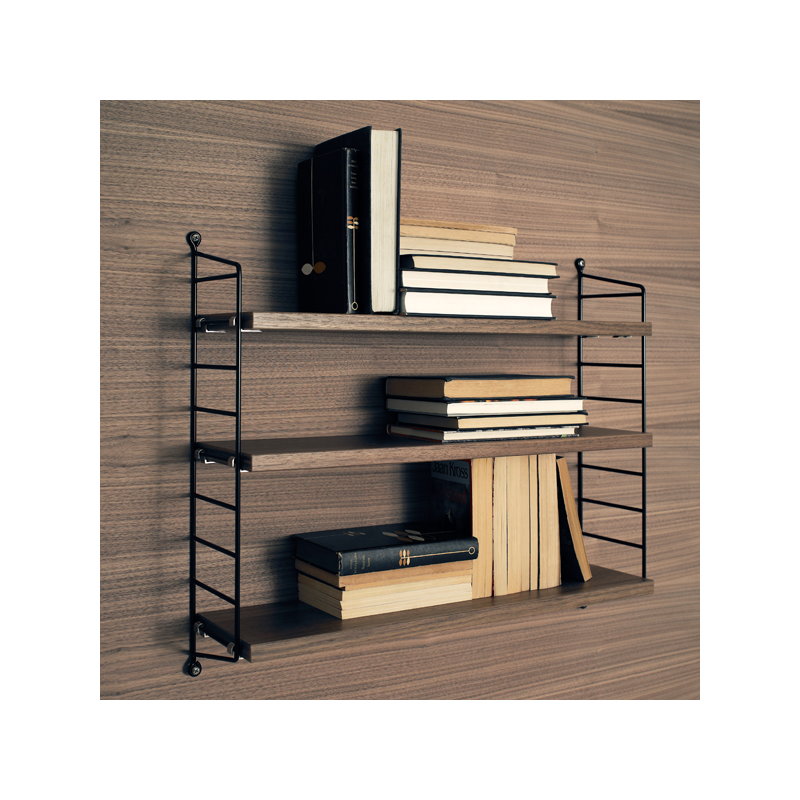 String String Pocket shelf, walnut-black | Finnish Design Shop