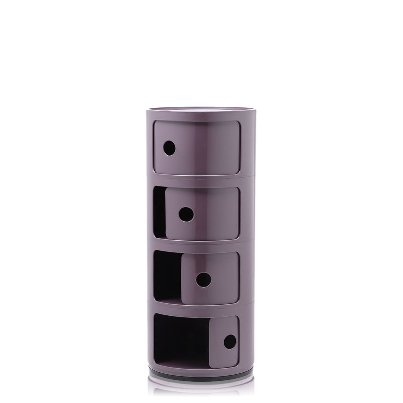 Kartell Componibili Storage Unit 4 Modules Purple Finnish