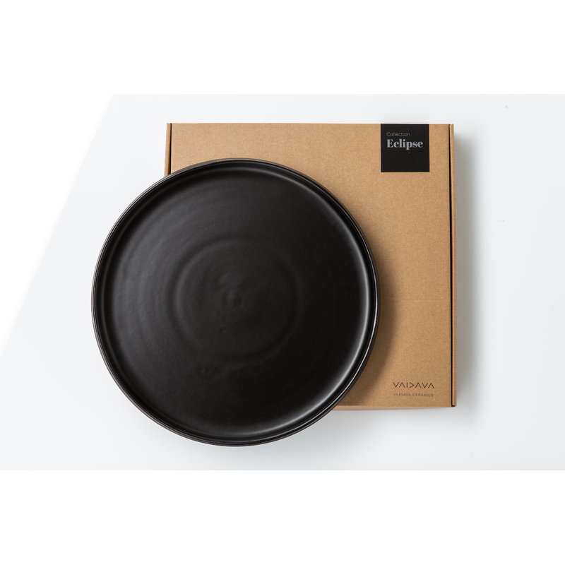 Vaidava Ceramics Eclipse dinner plate 34 cm, black Finnish Design Shop