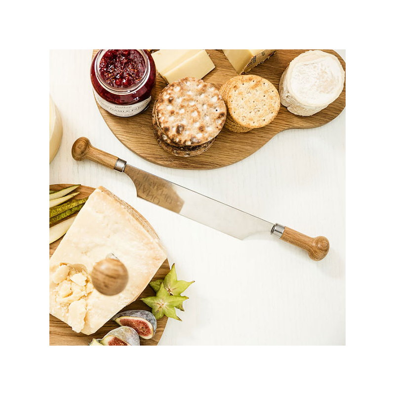 Sagaform Oak cheese knife with two handles Finnish Design Shop