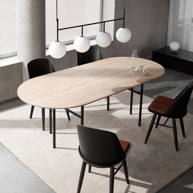 Menu Snaregade table oval, 210 x 95 cm, black oak Finnish Design Shop