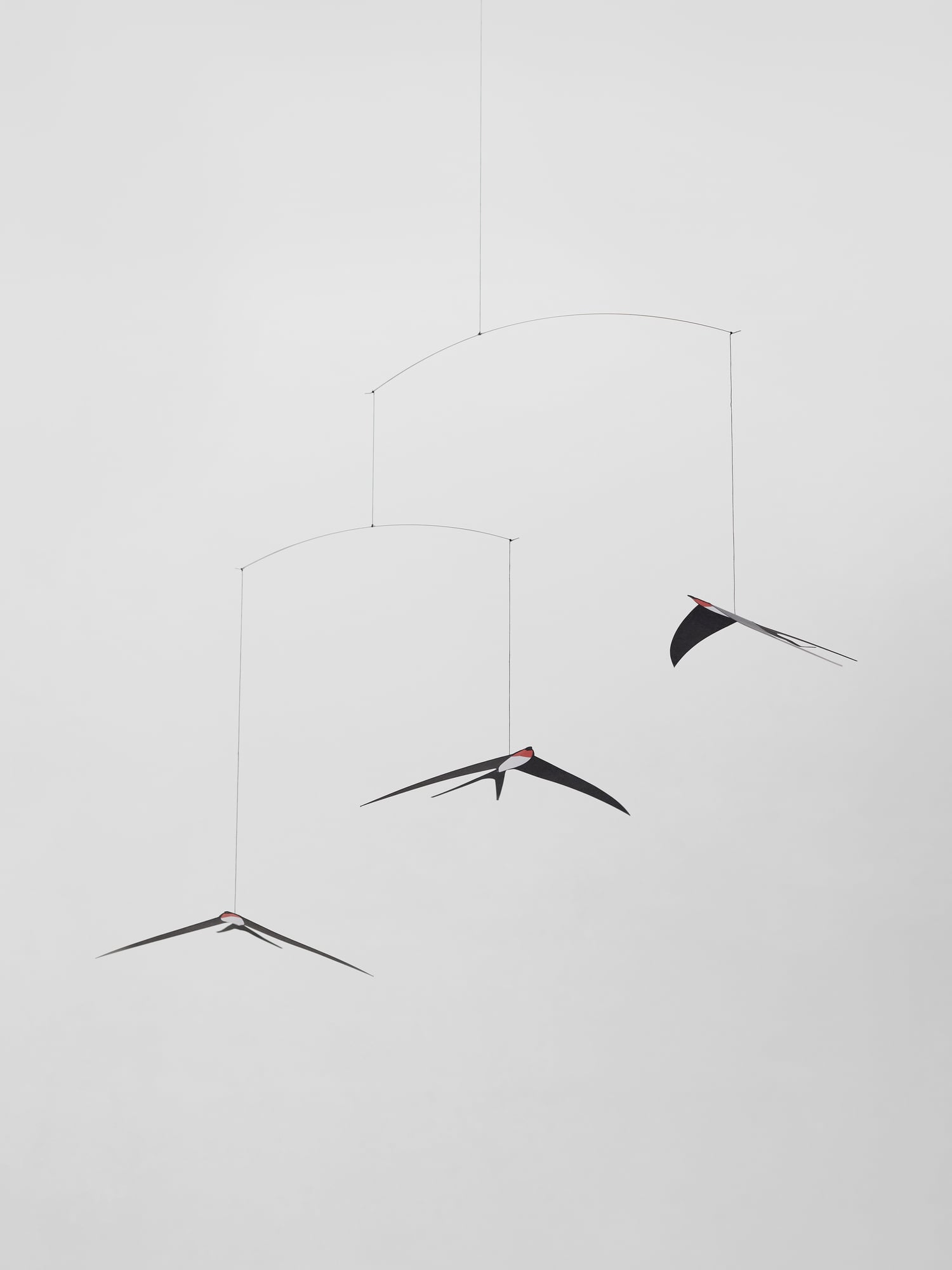 Flensted Mobiles Fluxus Hanging Mobile - 19 Inch Handmade Cardboard Kinetic Art From Denmark - View #4
