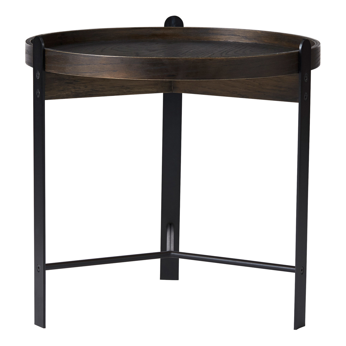 Warm Nordic Compose side table, 50 cm, smoked oak black Preused design Franckly