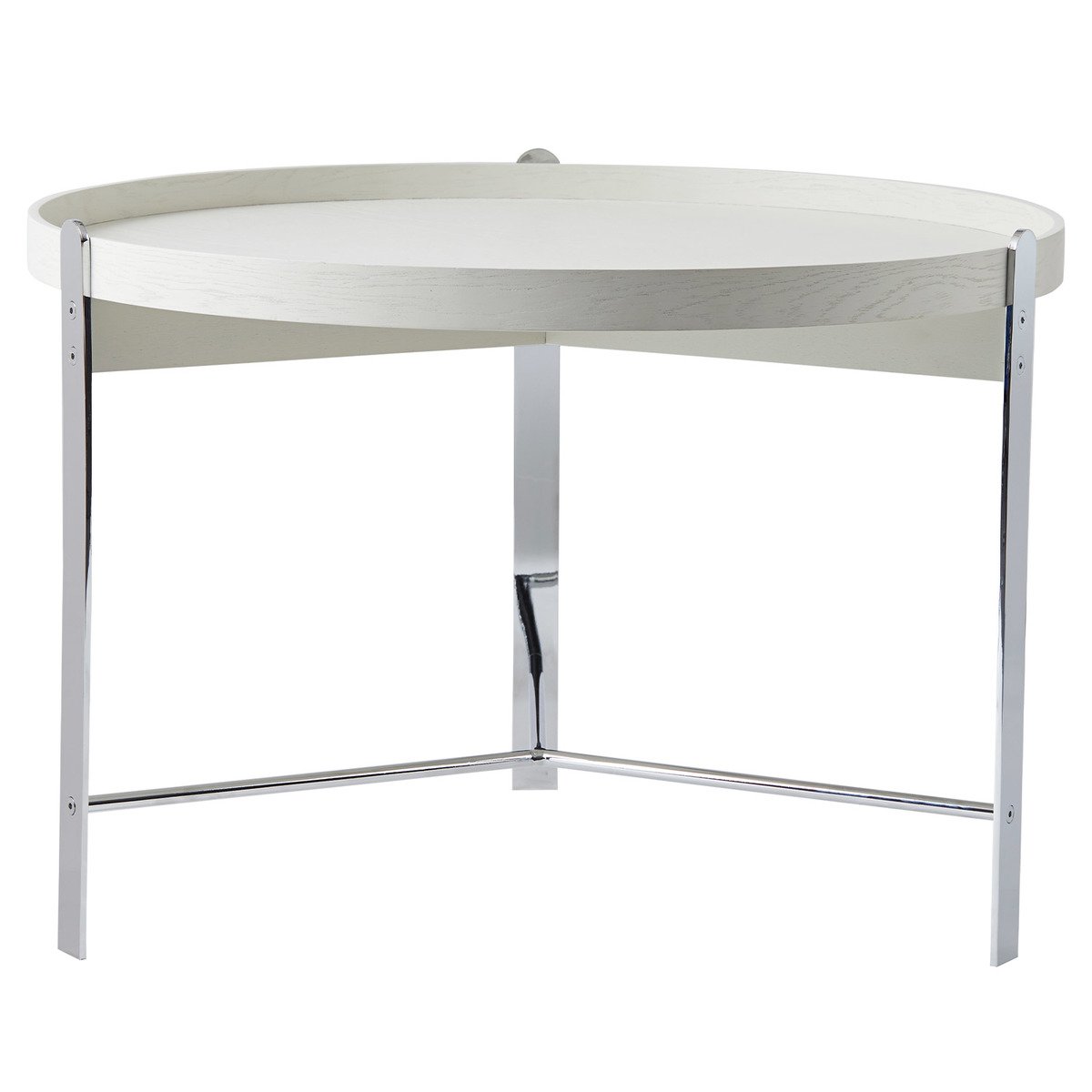 Warm Nordic Compose Coffee Table 70 Cm White Chrome Finnish Design Shop