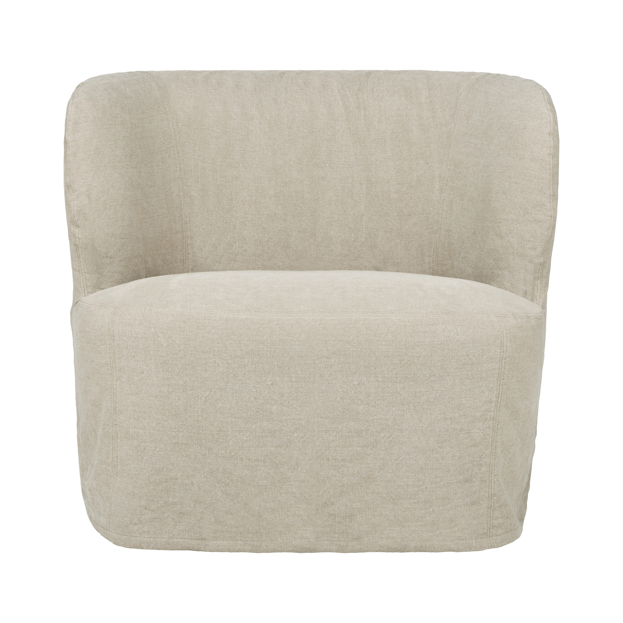 Stay Slipcover lounge chair, L, linen 0023