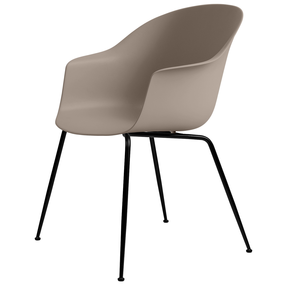GUBI Bat Tuoli New Beige Mustat Jalat Finnish Design Shop