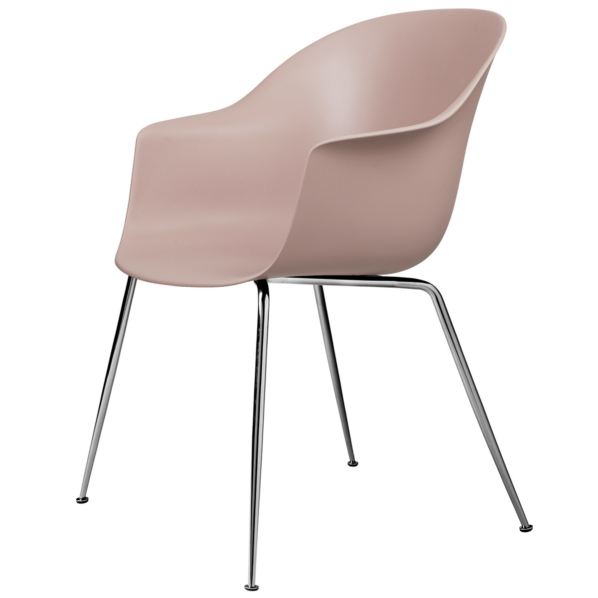 GUBI Bat Tuoli Sweet Pink Kromijalat Finnish Design Shop
