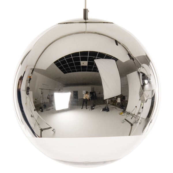 Tom Dixon Mirror Ball LED riippuvalaisin, 50 cm, hopea