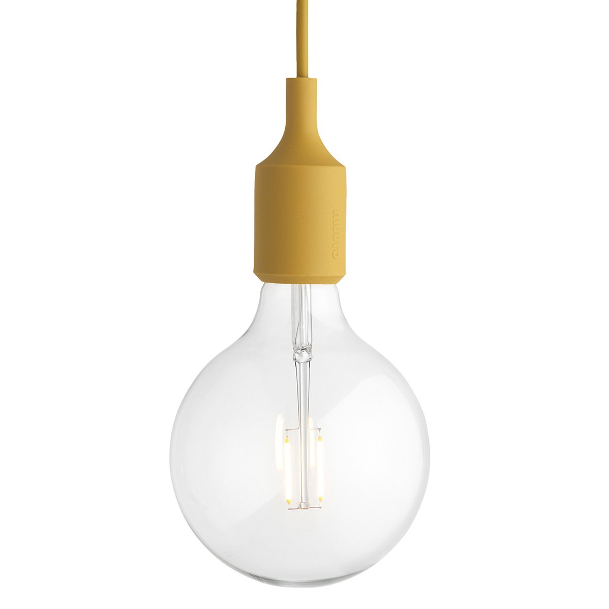 mustard pendant light