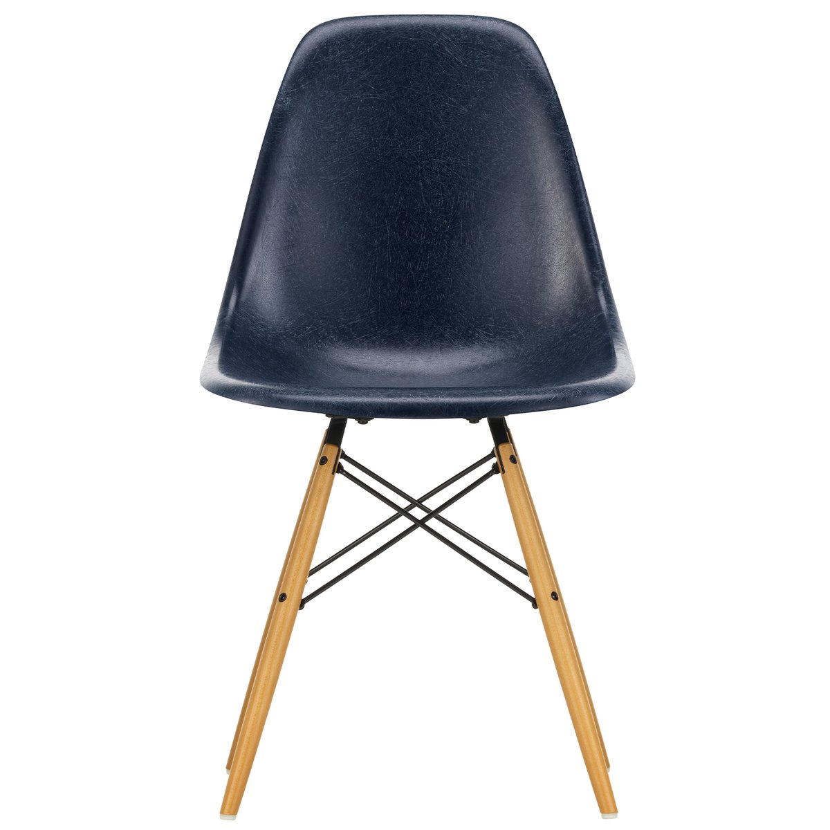 blue eames dining chair