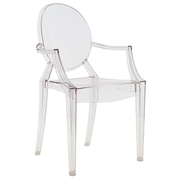 Kartell Louis Ghost Chair Clear, Philippe Starck Ghost Chair Black