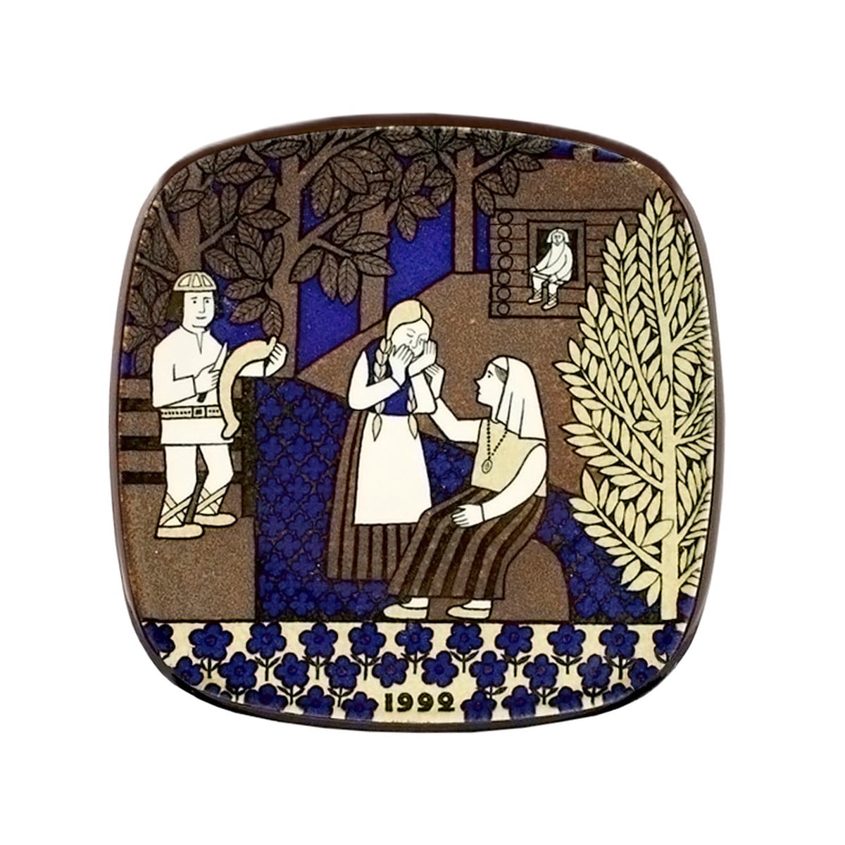 Arabia Kalevala annual plate 1992 Preused design Franckly