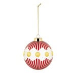 Alessi Delight 1 bauble, 9 cm, white - red - gold