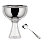 Alessi Big Love ice cream bowl with spoon, mirror polished  stainless steel