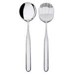 Alessi Set per insalata Collo Alto, acciaio inox