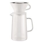 Kaffee- und Teezubehör, Slow Coffee Filter und Kanne, Weiß