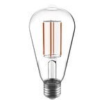 Glühbirnen, LED-Glühbirne ST64, 2,2 W E27 3000 K 470 lm, Transparent