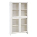 Cabinets, Classic vitrine, reeded glass, 84 x 149 cm, white lacquered, White