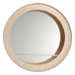 Specchi da parete, Specchio Aski XL, betulla laccata, Naturale