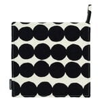 Marimekko Räsymatto pot holder, black - cotton linen