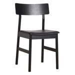 Dining chairs, Pause dining chair 2.0, black - black leather, Black