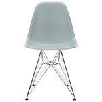 Eames DSR chair, light grey - chrome